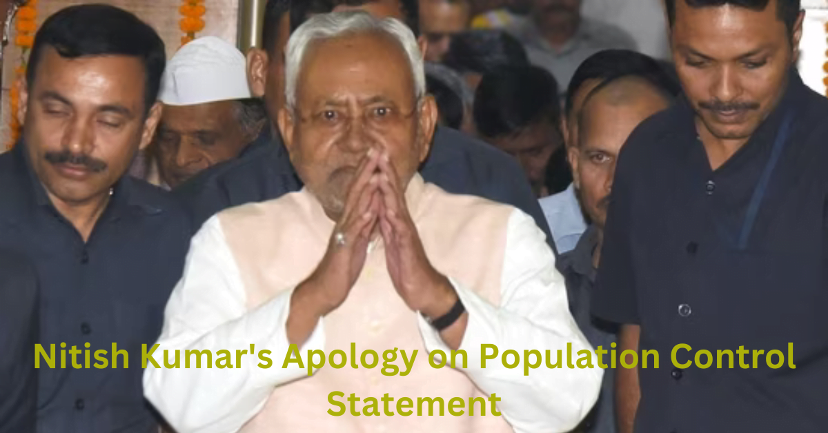 Nitish Kumar's Apology on Population Control Statement